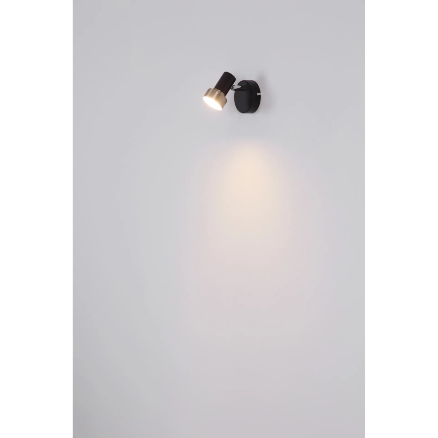 Globo - Zidna reflektorska svjetiljka 1xGU10/25W/230V crna/srebrna