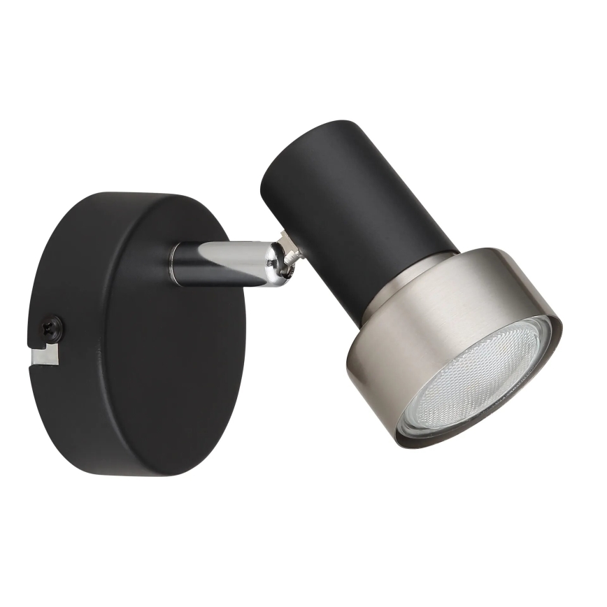 Globo - Zidna reflektorska svjetiljka 1xGU10/25W/230V crna/srebrna