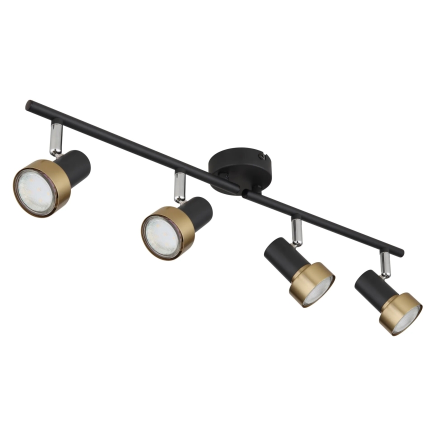 Globo - Reflektorska svjetiljka  4xGU10/25W/230V crna/zlatna
