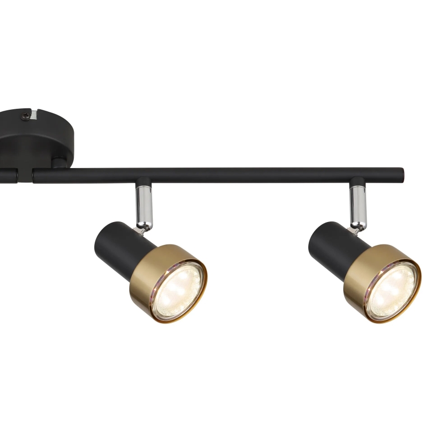 Globo - Reflektorska svjetiljka  4xGU10/25W/230V crna/zlatna