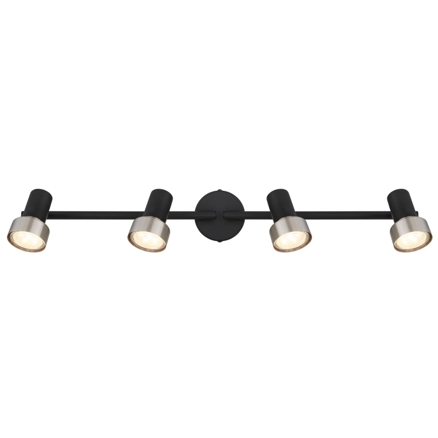 Globo - Reflektorska svjetiljka  4xGU10/25W/230V crna/srebrna