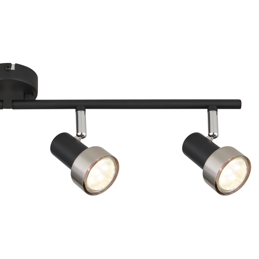 Globo - Reflektorska svjetiljka  4xGU10/25W/230V crna/srebrna
