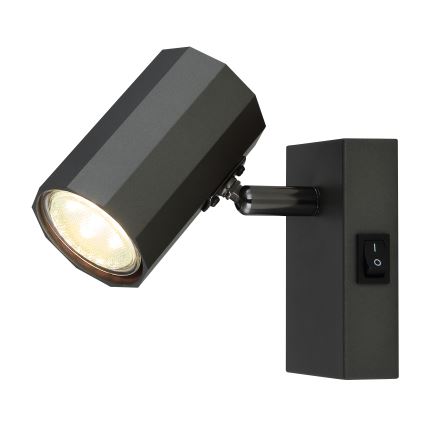 Globo - Zidna reflektorska svjetiljka 1xGU10/25W/230V crna