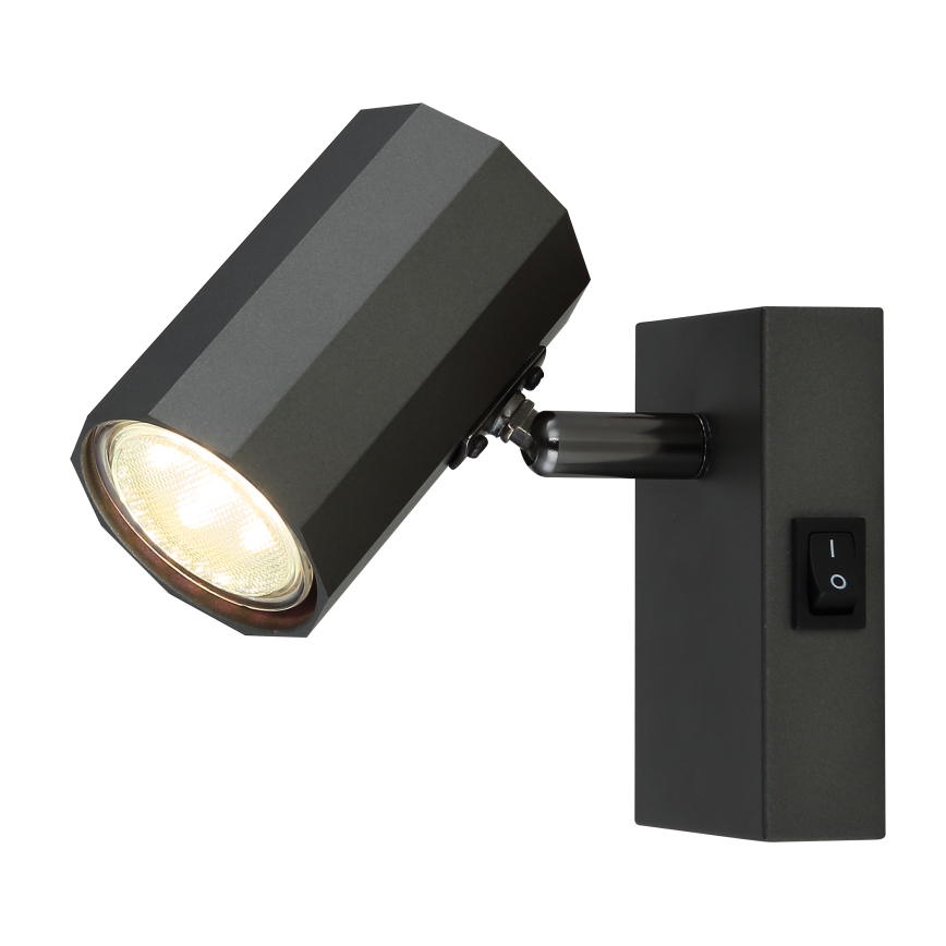 Globo - Zidna reflektorska svjetiljka 1xGU10/25W/230V crna