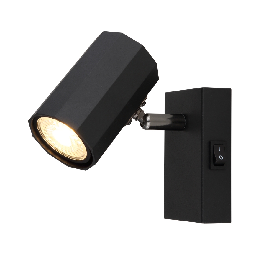 Globo - Zidna reflektorska svjetiljka 1xGU10/25W/230V crna