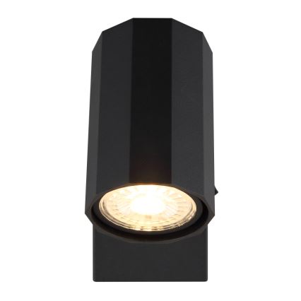 Globo - Zidna reflektorska svjetiljka 1xGU10/25W/230V crna