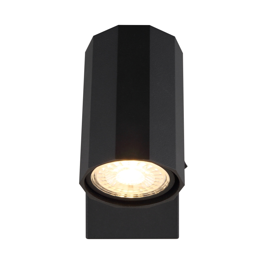 Globo - Zidna reflektorska svjetiljka 1xGU10/25W/230V crna