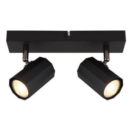 Globo - Reflektorska svjetiljka 2xGU10/25W/230V crna
