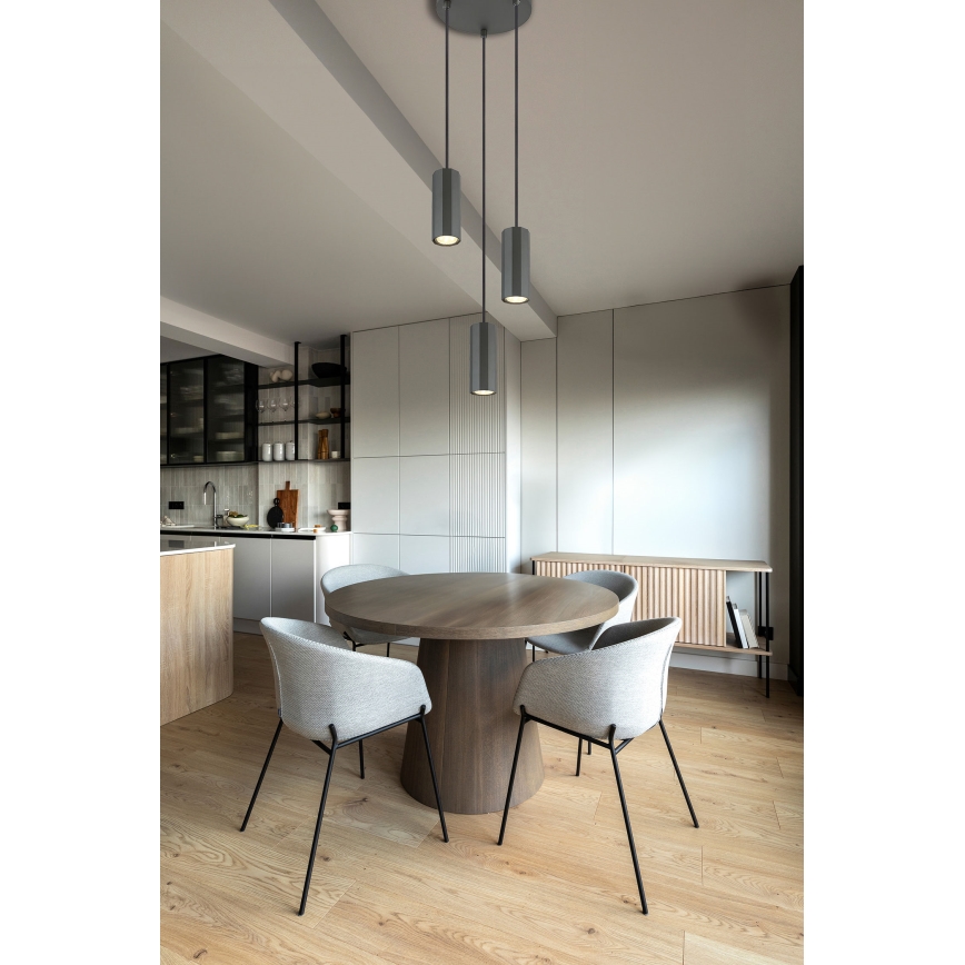 Globo - Luster na sajli 3xGU10/25W/230V crna