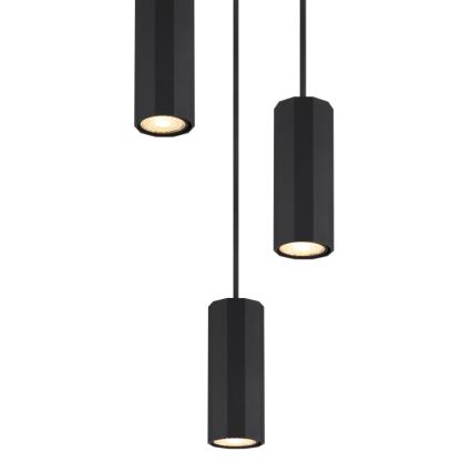Globo - Luster na sajli 3xGU10/25W/230V crna