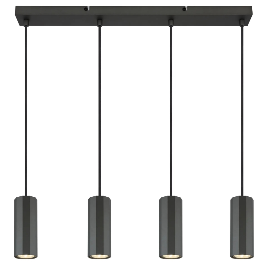 Globo - Luster na sajli 4xGU10/25W/230V crna