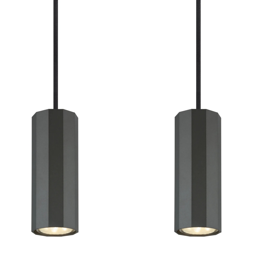 Globo - Luster na sajli 4xGU10/25W/230V crna