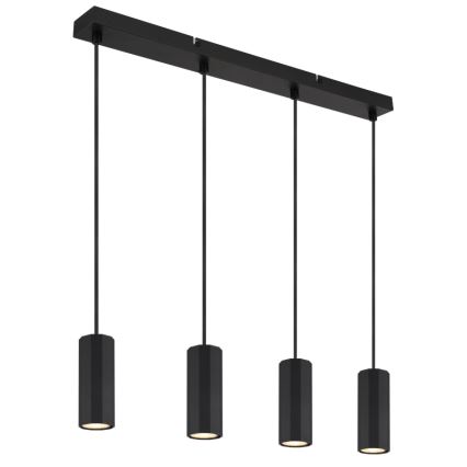Globo - Luster na sajli 4xGU10/25W/230V crna