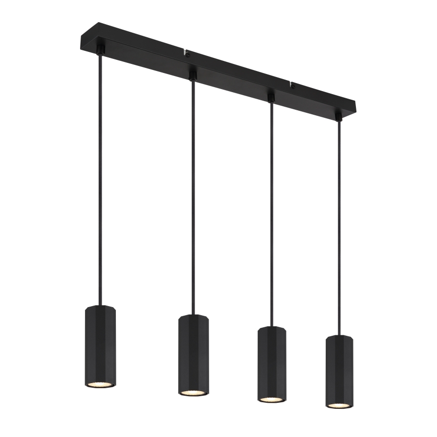 Globo - Luster na sajli 4xGU10/25W/230V crna