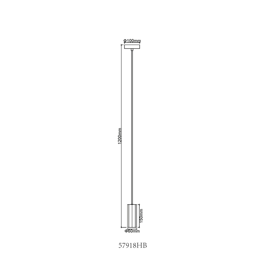 Globo - Luster na sajli 1xGU10/25W/230V crna