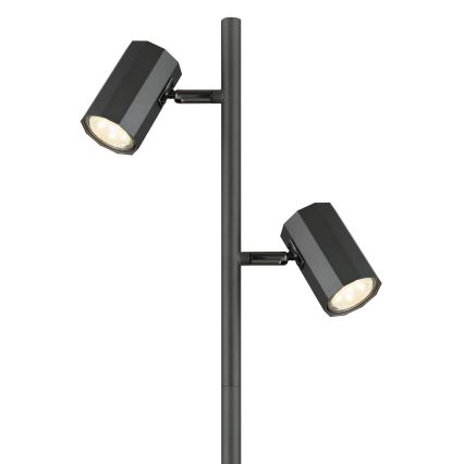 Globo - Podna lampa 2xGU10/5W/230V crna