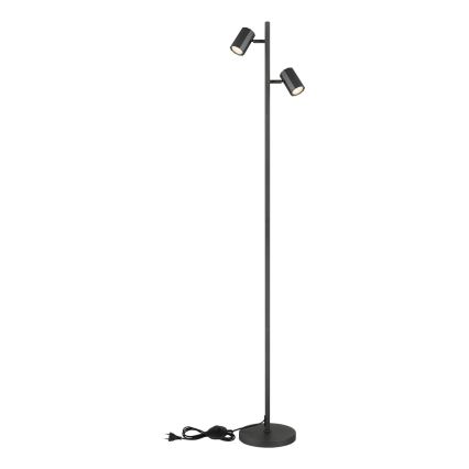 Globo - Podna lampa 2xGU10/5W/230V crna