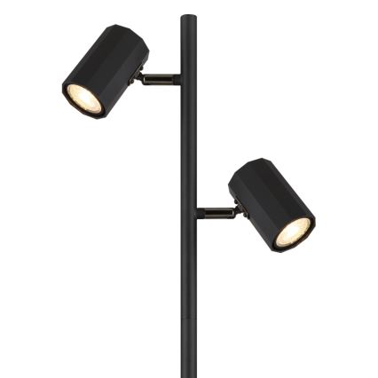 Globo - Podna lampa 2xGU10/5W/230V crna