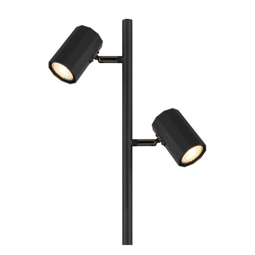 Globo - Podna lampa 2xGU10/5W/230V crna