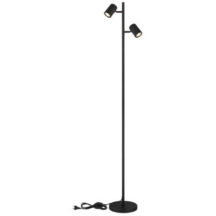 Globo - Podna lampa 2xGU10/5W/230V crna