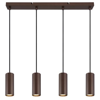 Globo - Luster na sajli 4xGU10/25W/230V smeđa