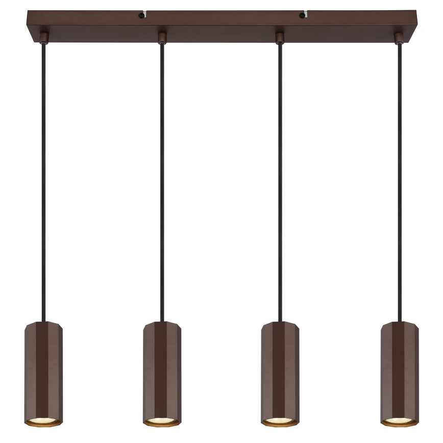 Globo - Luster na sajli 4xGU10/25W/230V smeđa