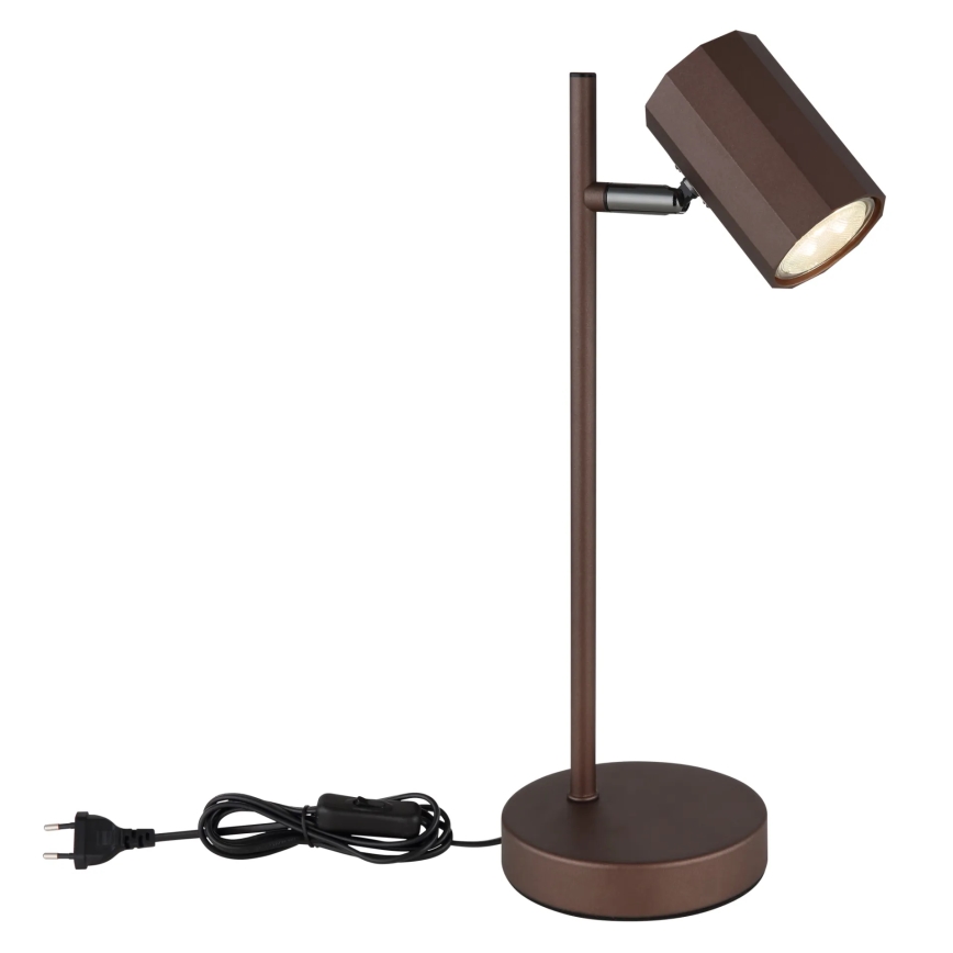 Globo - Stolna lampa 1xGU10/5W/230V smeđa