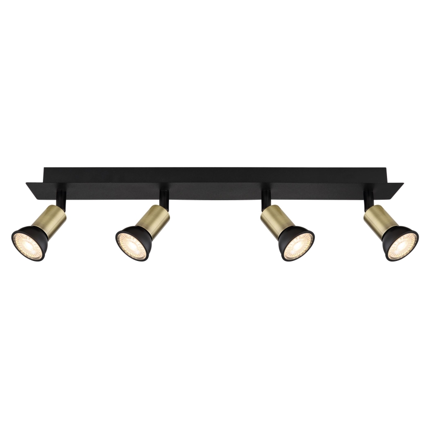 Globo - Reflektorska svjetiljka 4xGU10/35W/230V crna/mesing