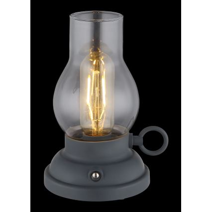 Globo - LED Prigušiva punjiva dodirna stolna lampa LED/1W/3,7V 1200 mAh antracit