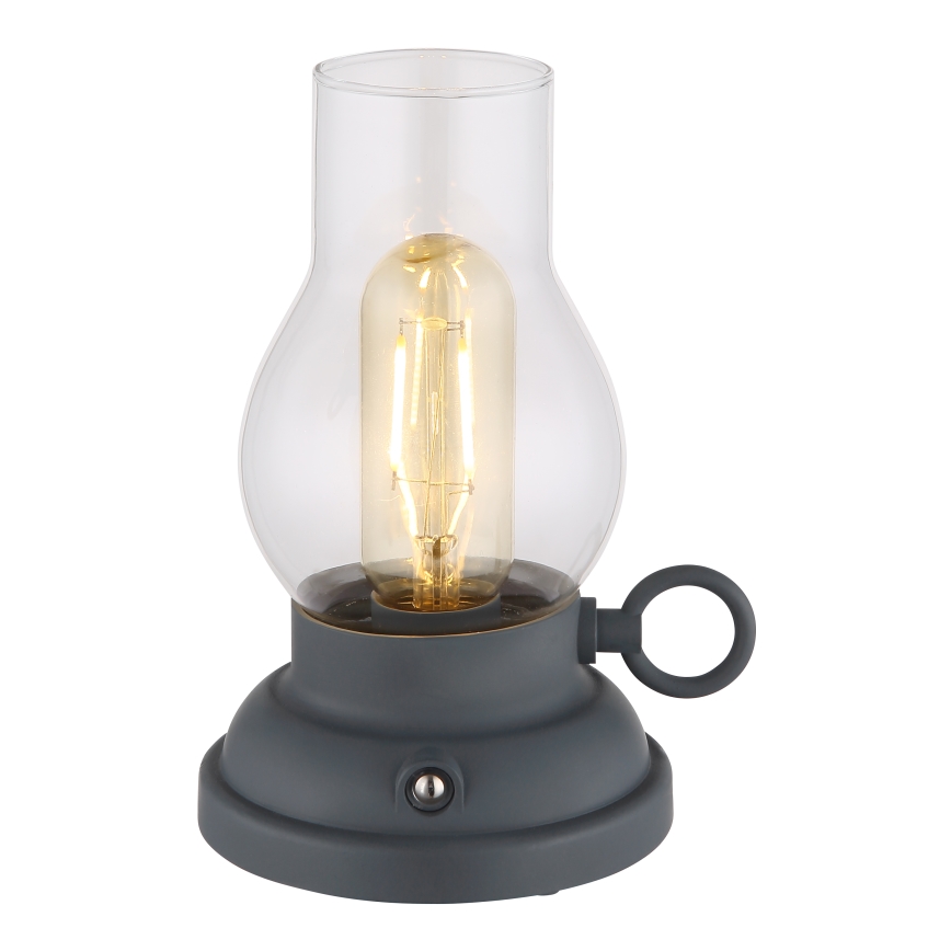 Globo - LED Prigušiva punjiva dodirna stolna lampa LED/1W/3,7V 1200 mAh antracit
