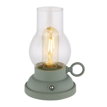 Globo - LED Prigušiva punjiva dodirna stolna lampa LED/1W/3,7V 1200 mAh zelena