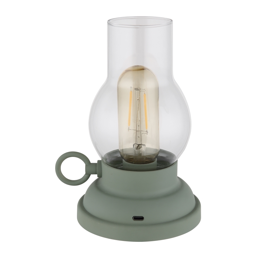 Globo - LED Prigušiva punjiva dodirna stolna lampa LED/1W/3,7V 1200 mAh zelena