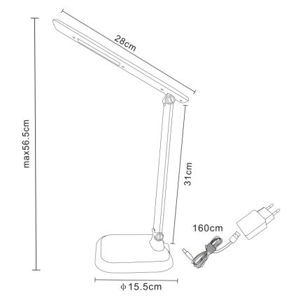 Globo - LED Prigušiva stolna lampa LED/7W/230V