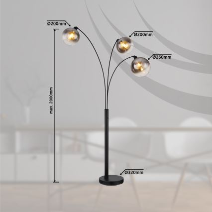 Globo - Podna lampa 3xE27/60W/230V