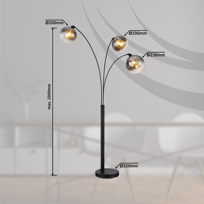 Globo - Podna lampa 3xE27/60W/230V