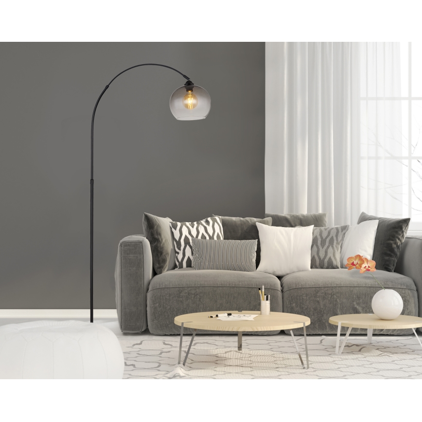 Globo - Podna lampa 1xE27/60W/230V crna