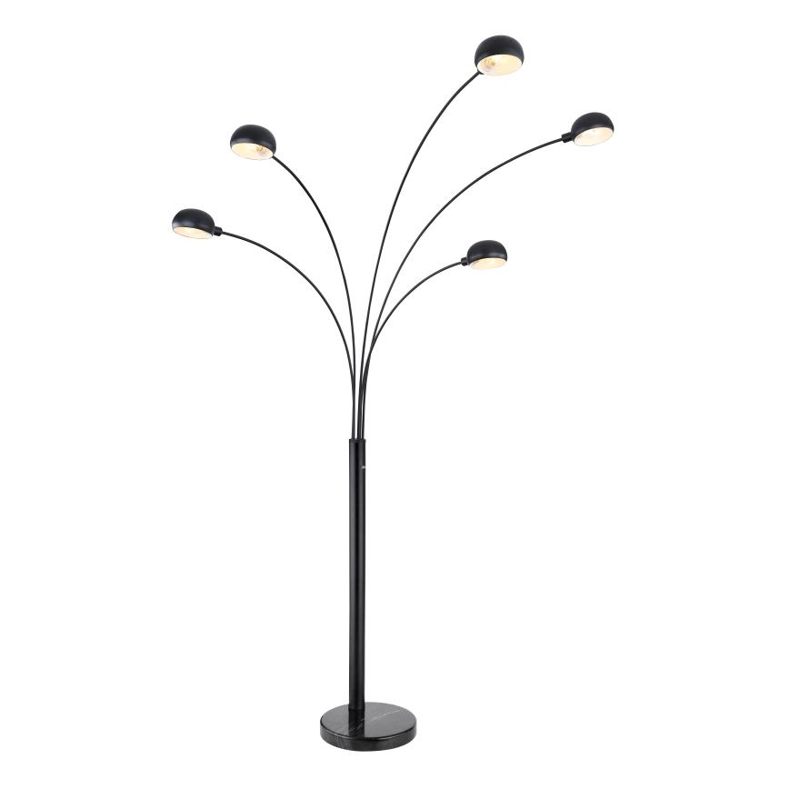 Globo - Podna lampa 5xE14/40W/230V crna