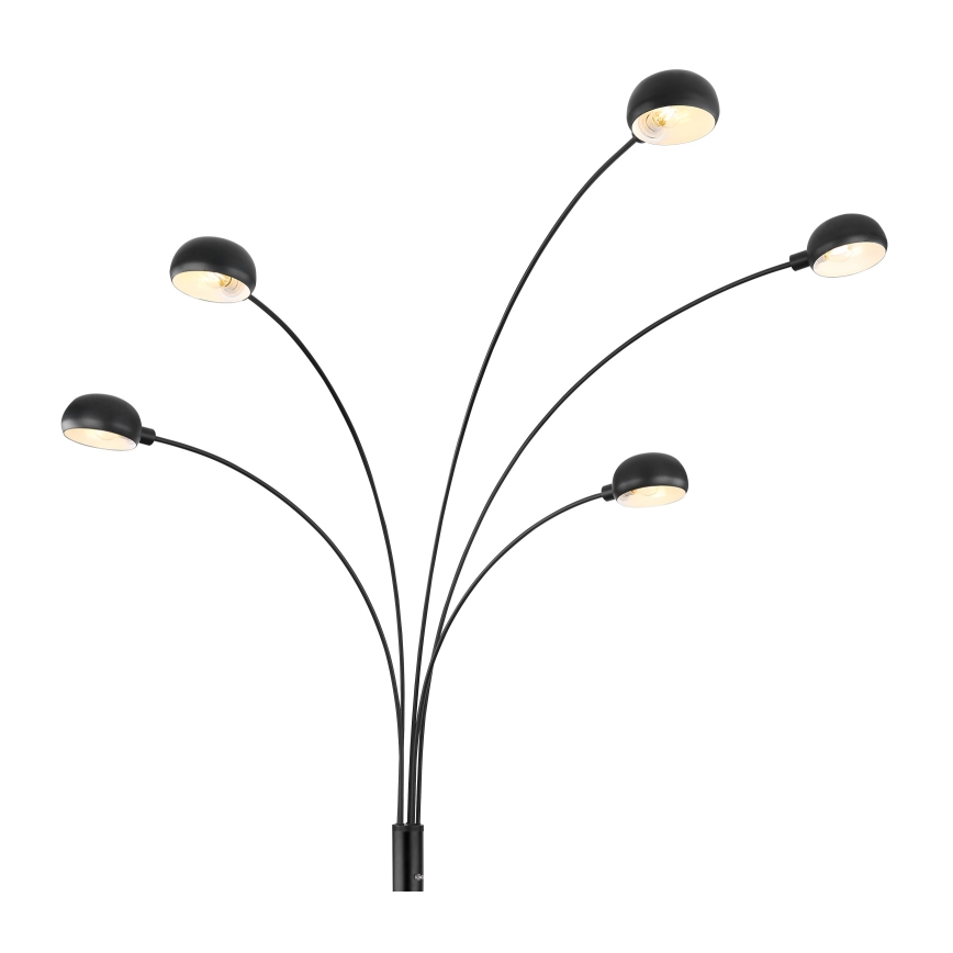 Globo - Podna lampa 5xE14/40W/230V crna