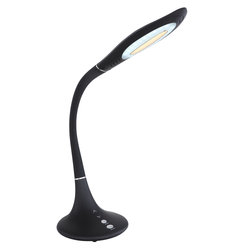 Globo - LED Prigušiva dodirna fleksibilna stolna lampa LED/9W/230V 3000/4500/6500K crna