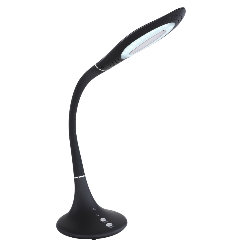 Globo - LED Prigušiva dodirna fleksibilna stolna lampa LED/9W/230V 3000/4500/6500K crna