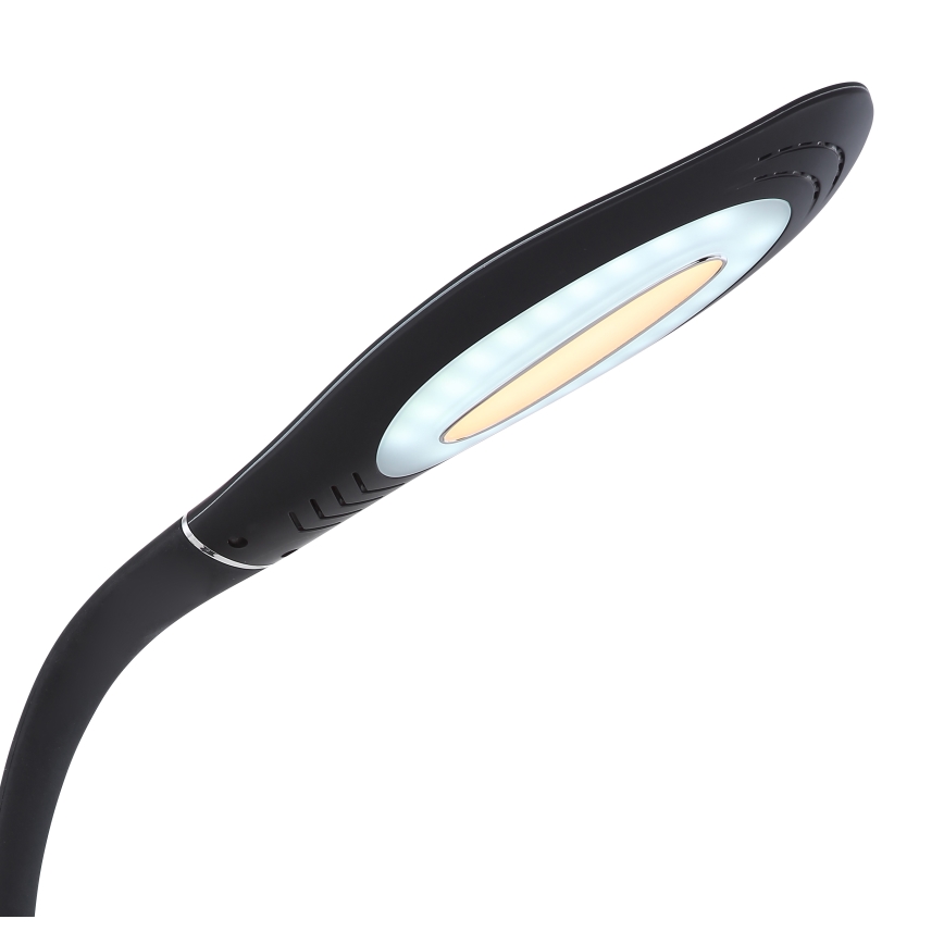 Globo - LED Prigušiva dodirna fleksibilna stolna lampa LED/9W/230V 3000/4500/6500K crna