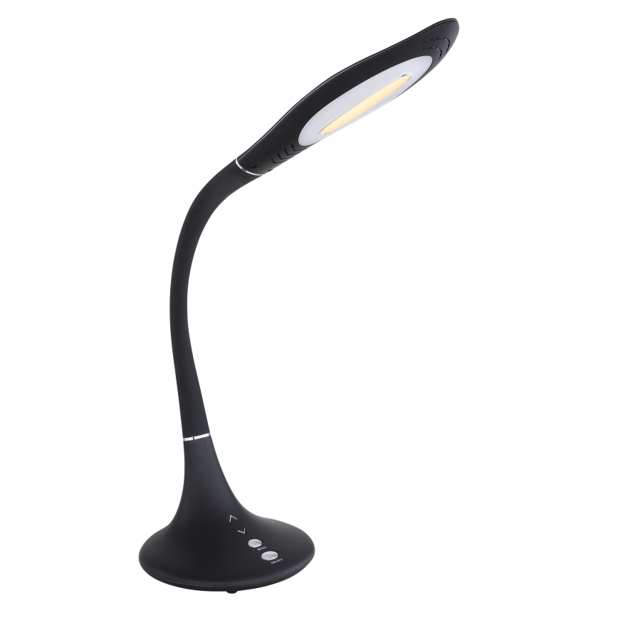 Globo - fleksibilna LED stolna lampa s prigušivanjem na dodir LED/9W/230V 3000/4000/6500K crna