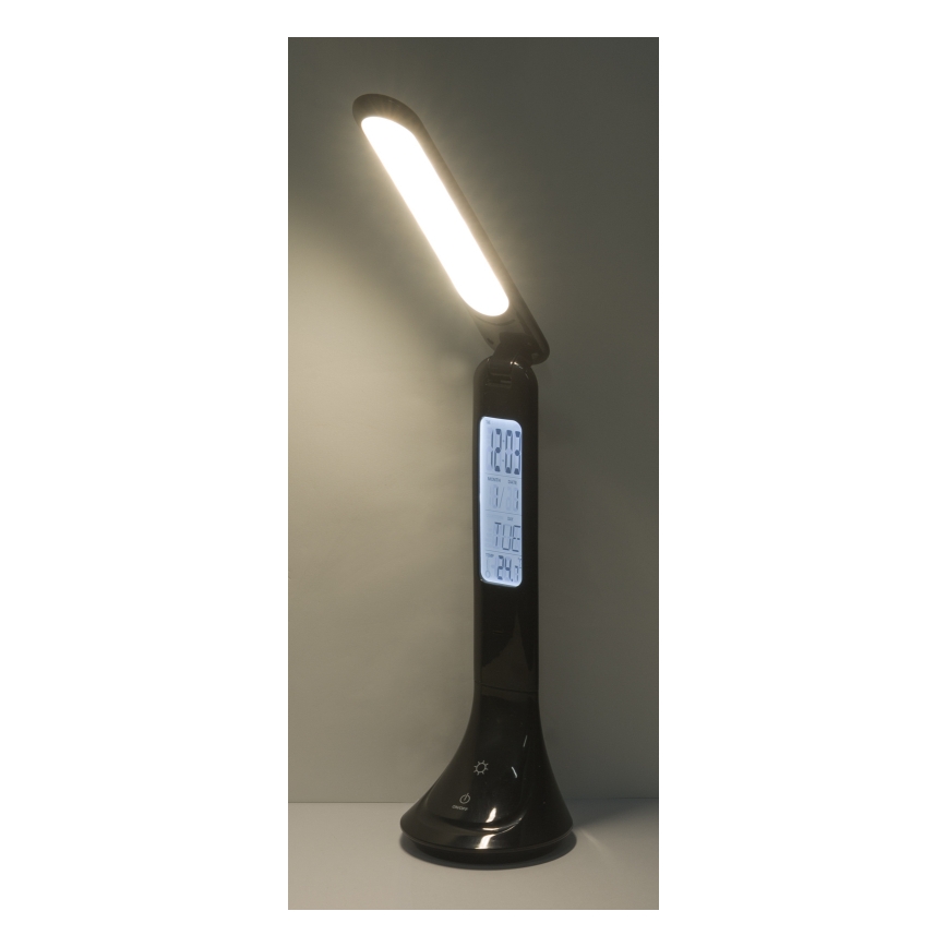 Globo - LED punjiva stolna lampa s prigušivanjem i zaslonom LED/4W/230V 2200 mAh crna