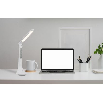 Globo - LED Prigušiva punjiva stolna lampa sa zaslonom LED/4W/230V 2200 mAh bijela