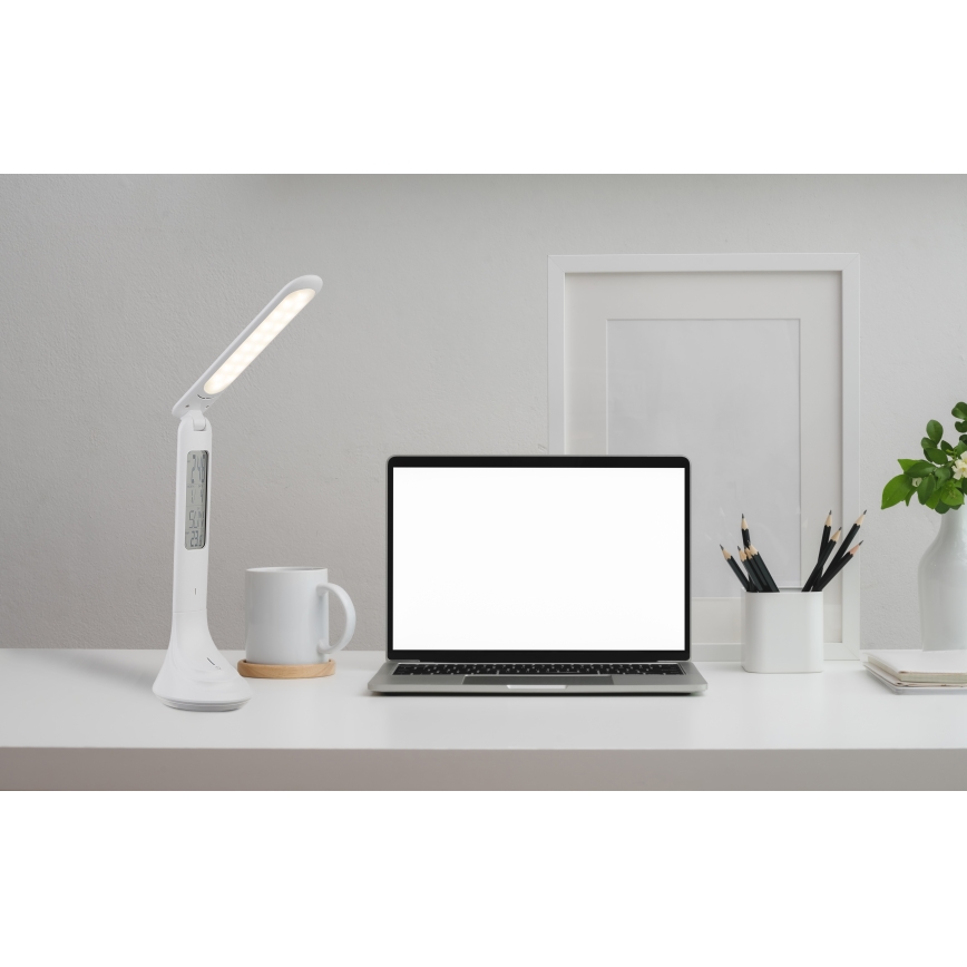 Globo - LED Prigušiva punjiva stolna lampa sa zaslonom LED/4W/230V 2200 mAh bijela