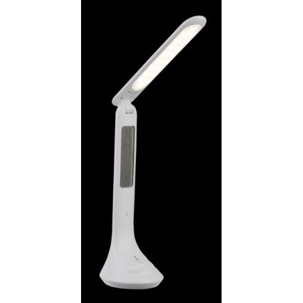 Globo - LED punjiva stolna lampa s mogućnošću prigušivanja i zaslonom LED/4W/230V 2200 mAh bijela