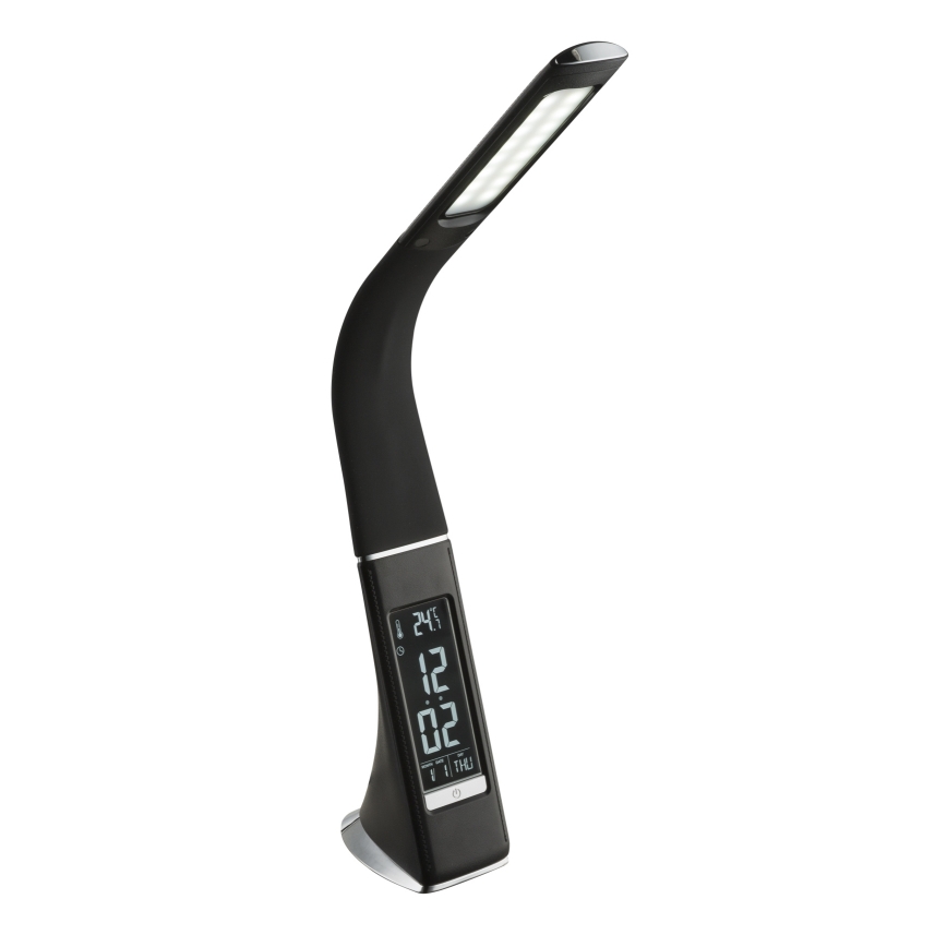 Globo - LED stolna lampa s dodirnim prigušivačem i zaslonom LED/6,5W/230V 3000/4500/5800K crna
