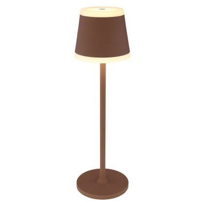 Globo - LED Prigušiva punjiva dodirna stolna lampa LED/4,6W/3,7V 3000K 1800mAh smeđa IP54
