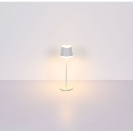 Globo - LED Prigušiva punjiva dodirna stolna lampa LED/4,6W/230V 1800 mAh USB IP54 bijela