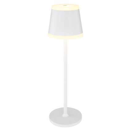 Globo - LED Prigušiva punjiva dodirna stolna lampa LED/4,6W/230V 1800 mAh USB IP54 bijela